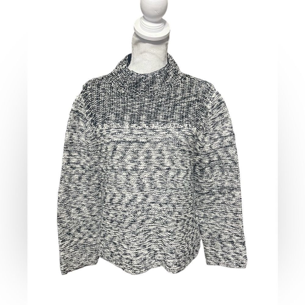Eileen Fisher Marled Knit Sweater organic cotton